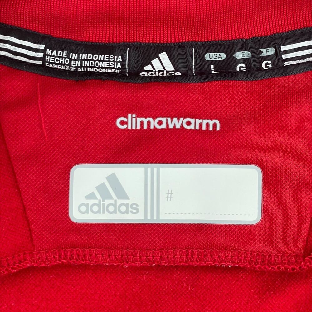 Nebraska Cornhuskers Adidas Jacket Men Large (Fits Like Med) Red Full Zip Pocket - Picture 2 of 12
